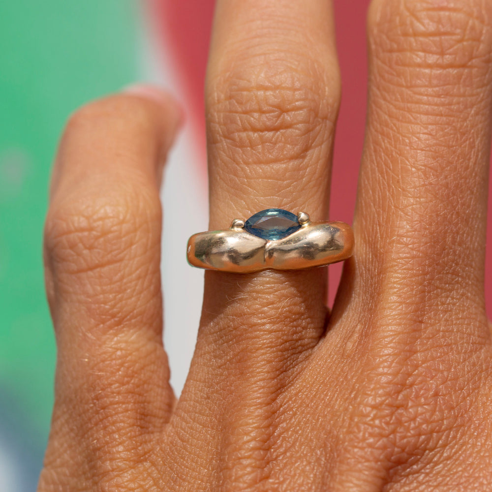 Sandia Sapphire Ring, 14k
