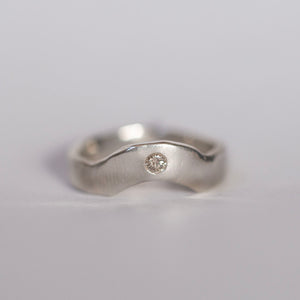 Oxbow Ring, Silver