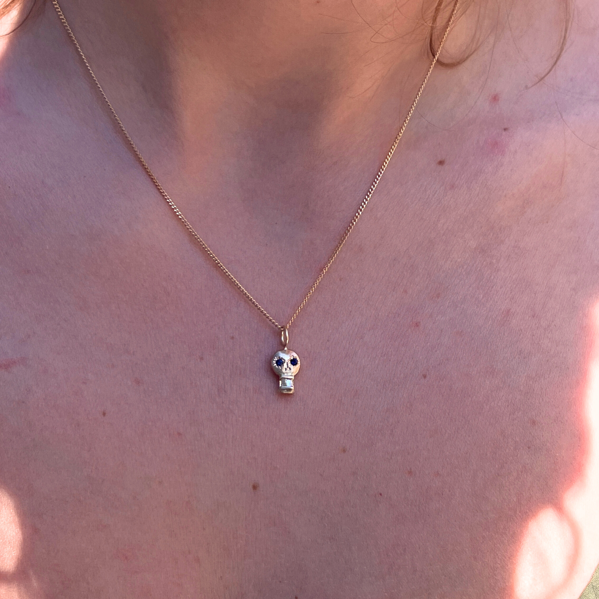 Skull 15, Dark Blue Sapphire