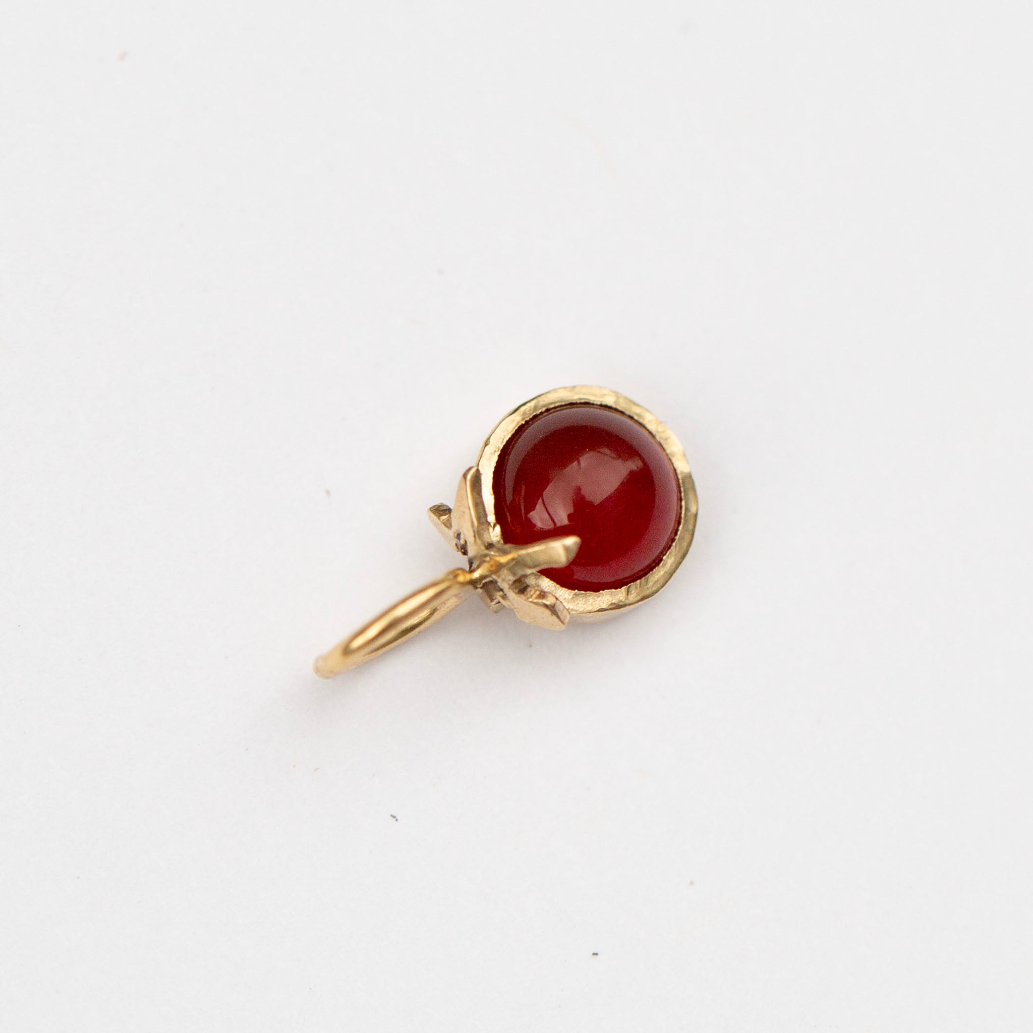 Cherry Tomato 1, 14k Carnelian