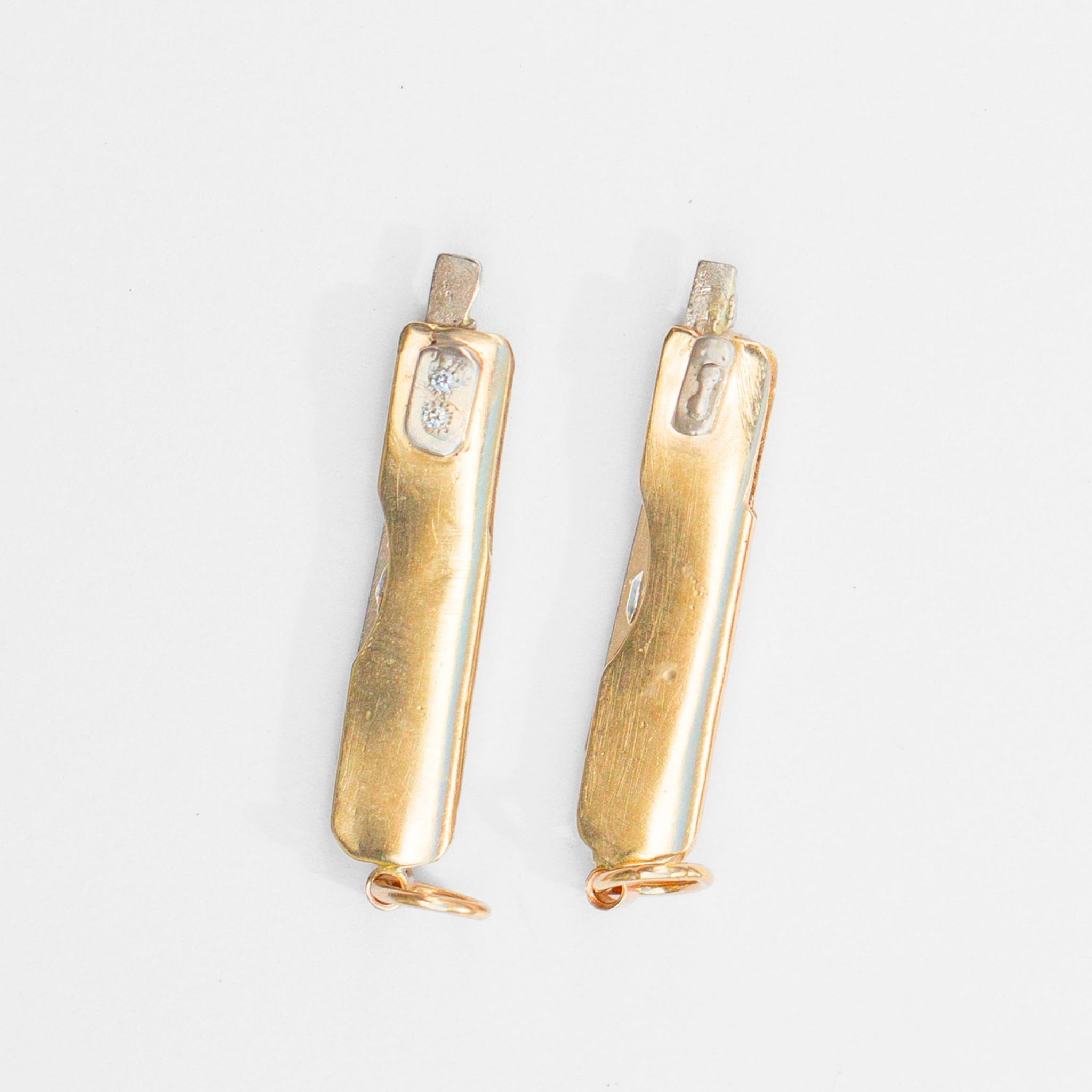 Pocket Butter Knife 1, 14k & Diamond