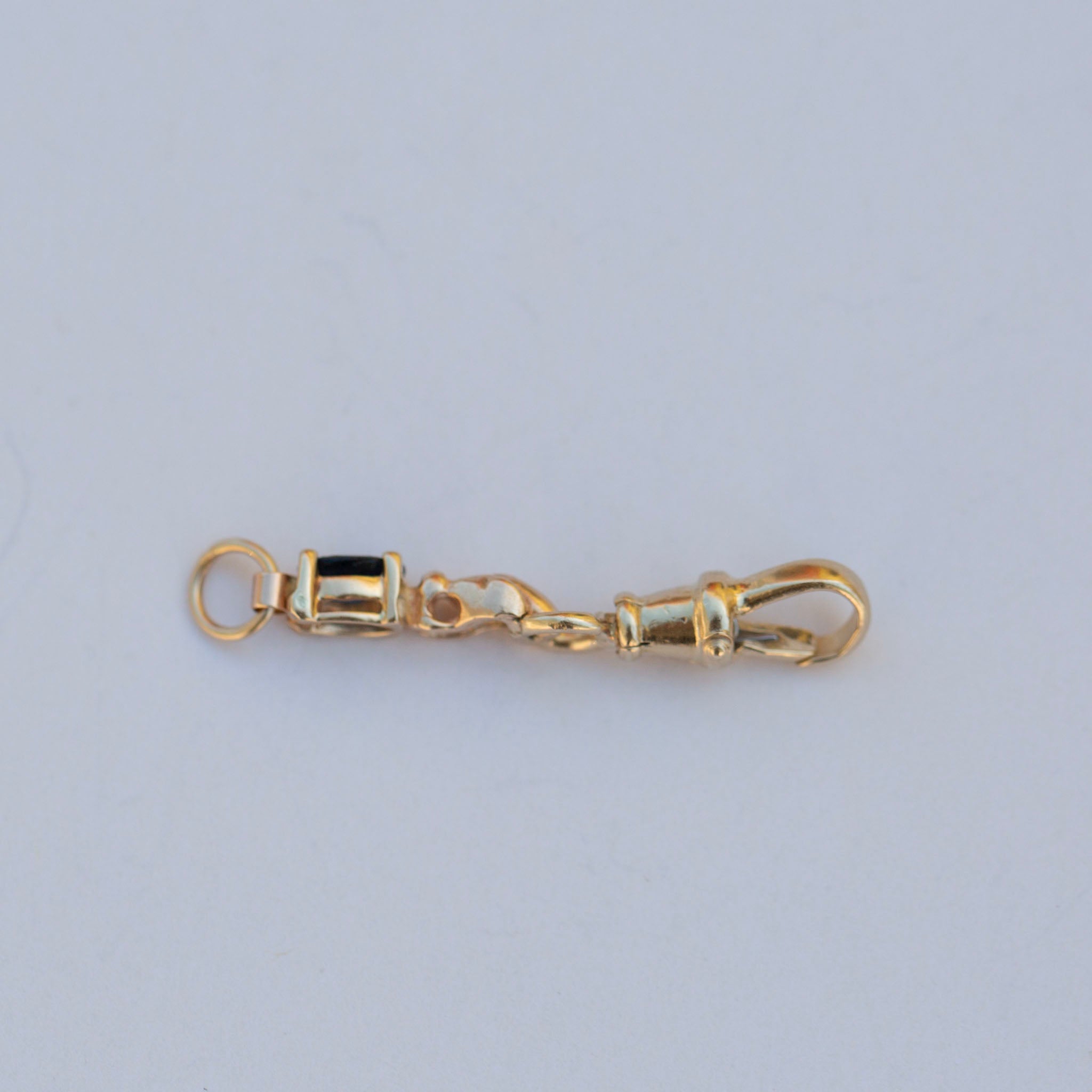 Hand Connector 9, Dark Blue Oval Sapphire