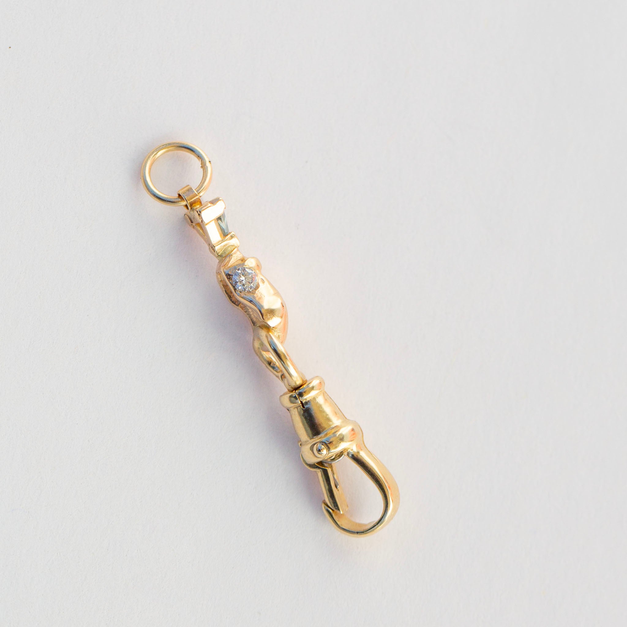 Sapphire Hand Connector, Charm Clip