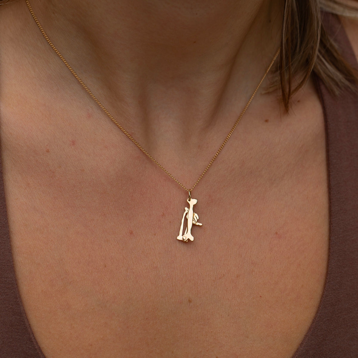Humerus Charm 1, 14k