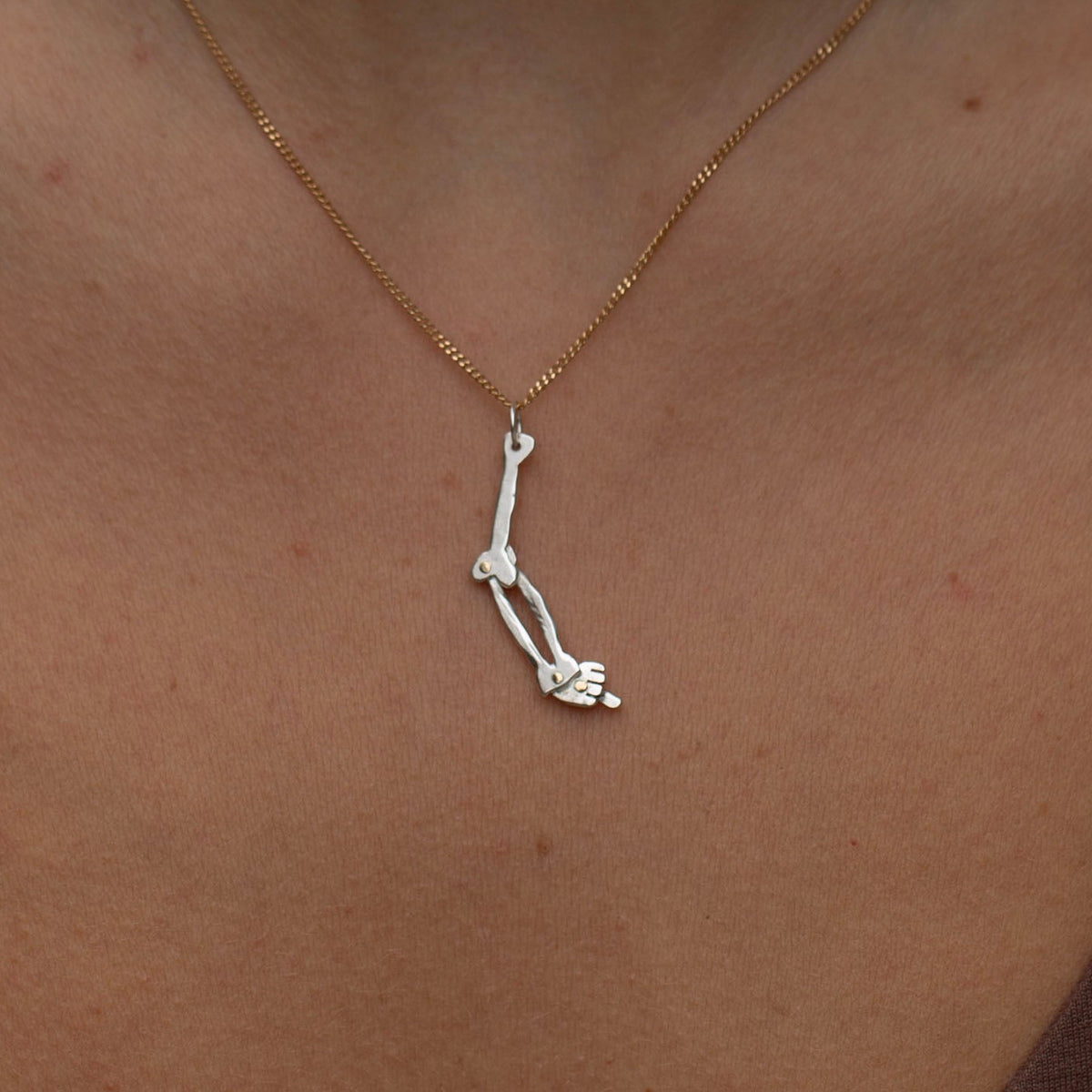 Humerus Charm 7, Silver