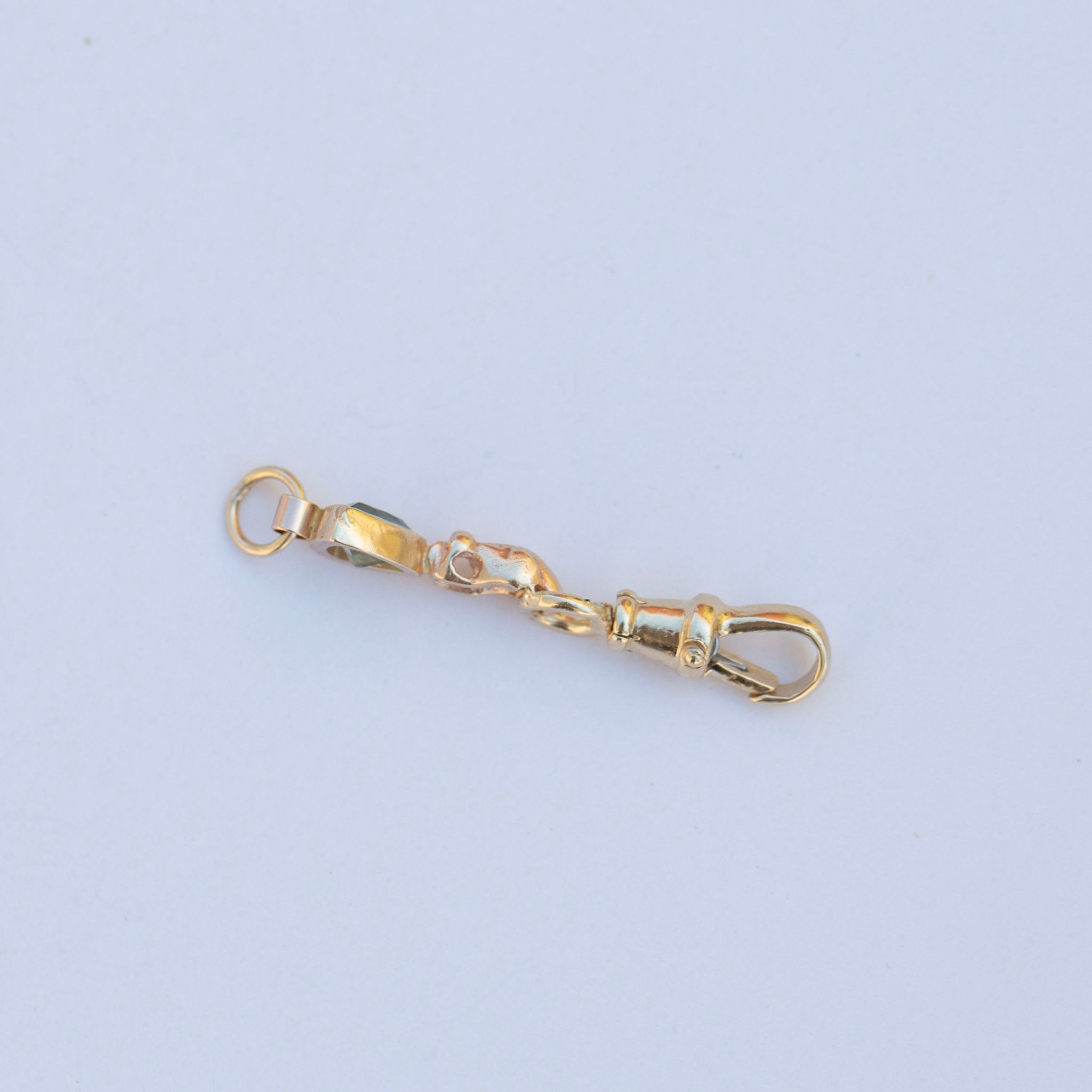 Hand Connector, Green Trillion Sapphire