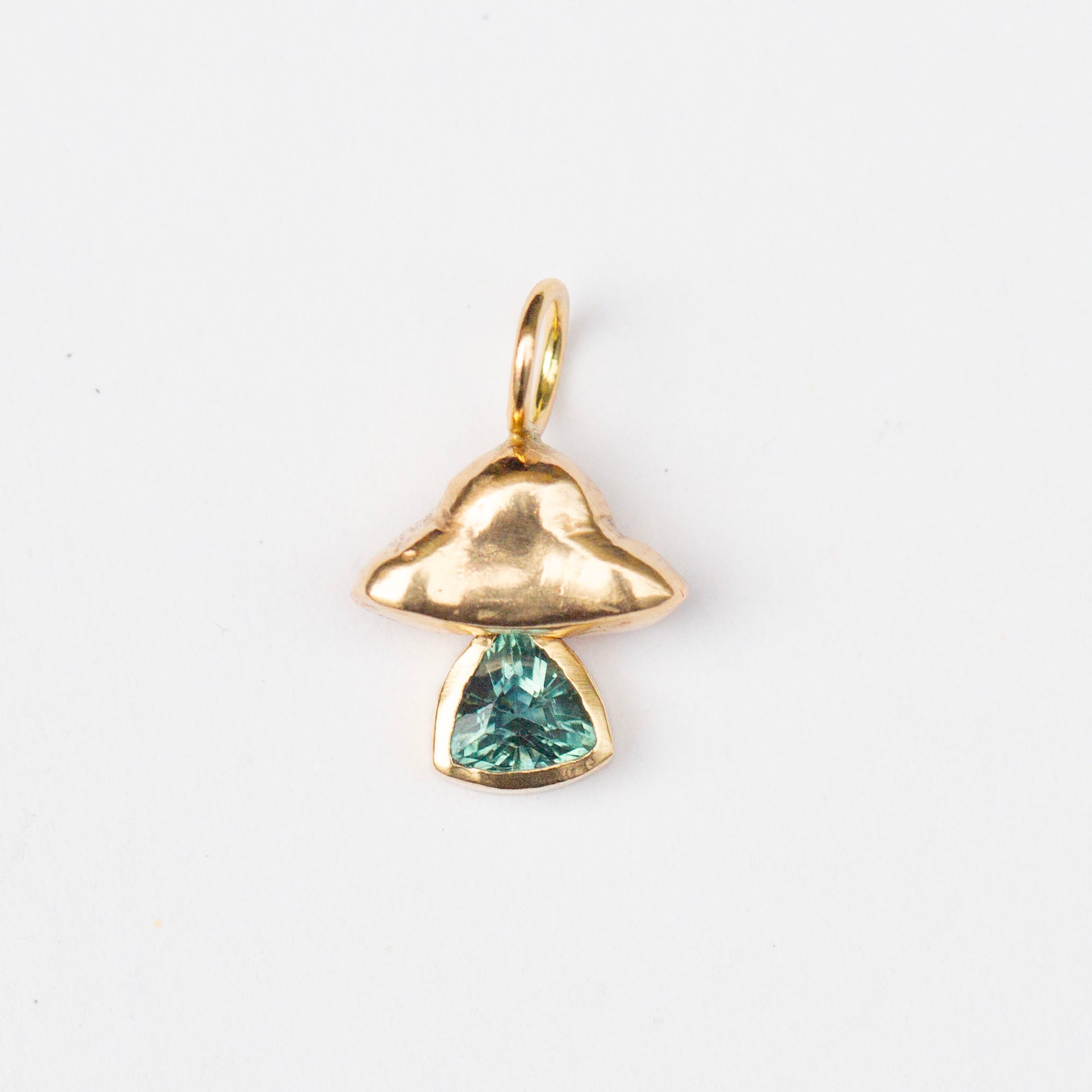 UFO Charm, Montana Teal Sapphire