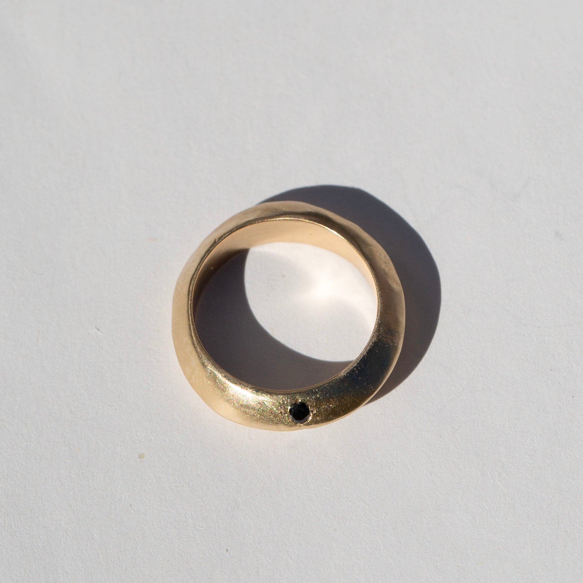 Diamond Saucer Ring, 14K