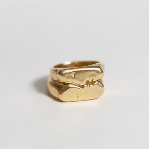 
            
                Load image into Gallery viewer, Kiss Rings, 14k
            
        
