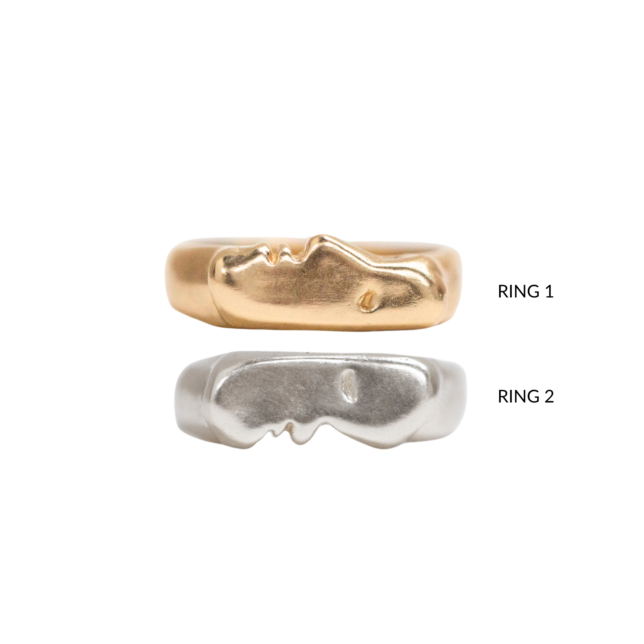 Fine Kiss Rings