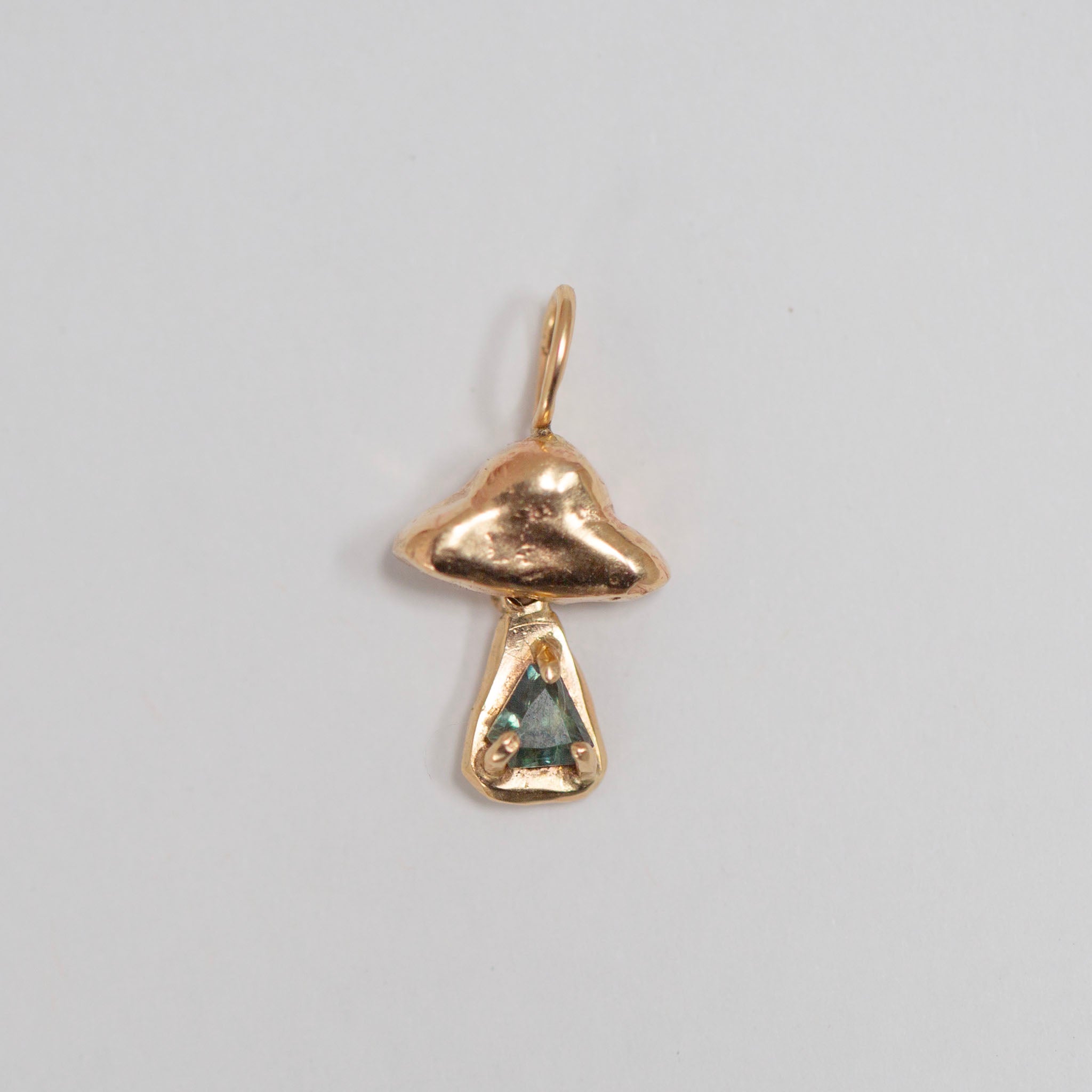 UFO Charm, Teal Sapphire