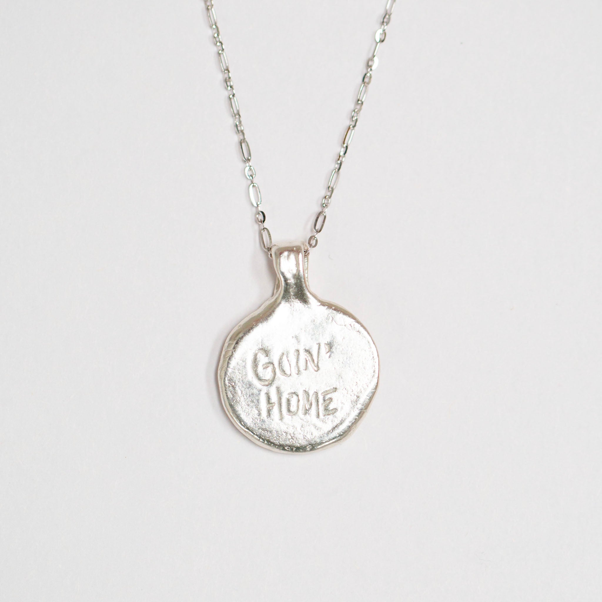 Goin' Home Galaxy Necklace w/ Pink Stones, Silver