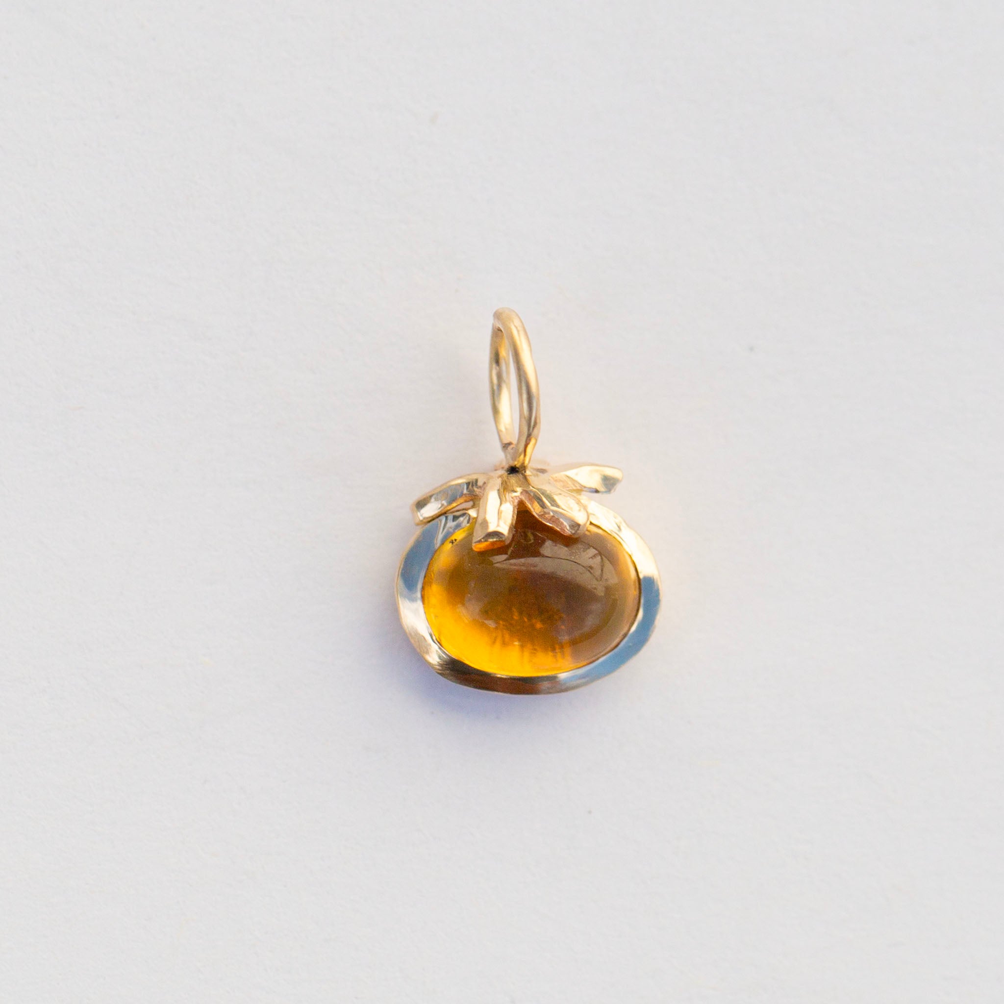 Heirloom Tomato, 14k Citrine