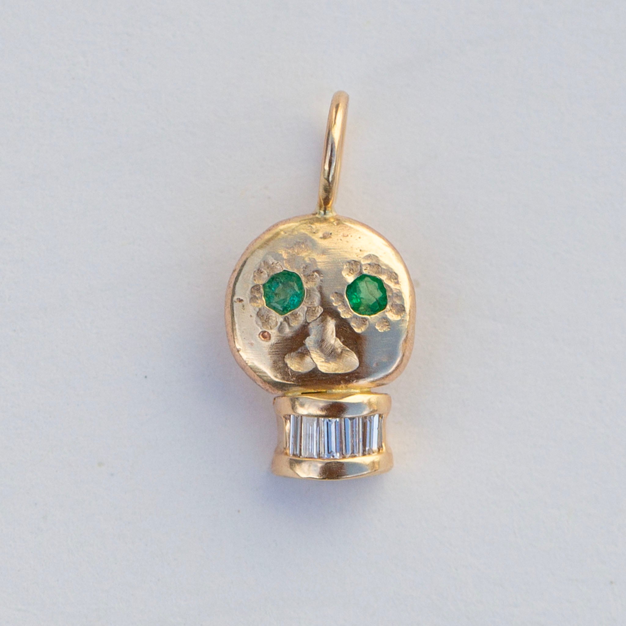 Skull Charm 1, Emerald