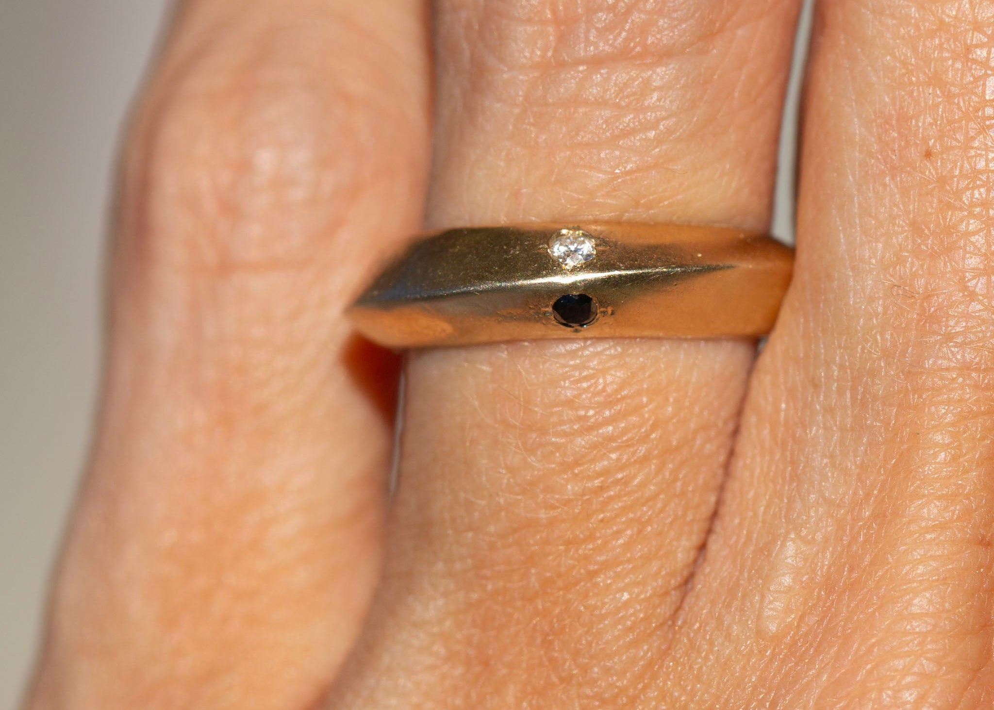 Diamond Saucer Ring, 14K