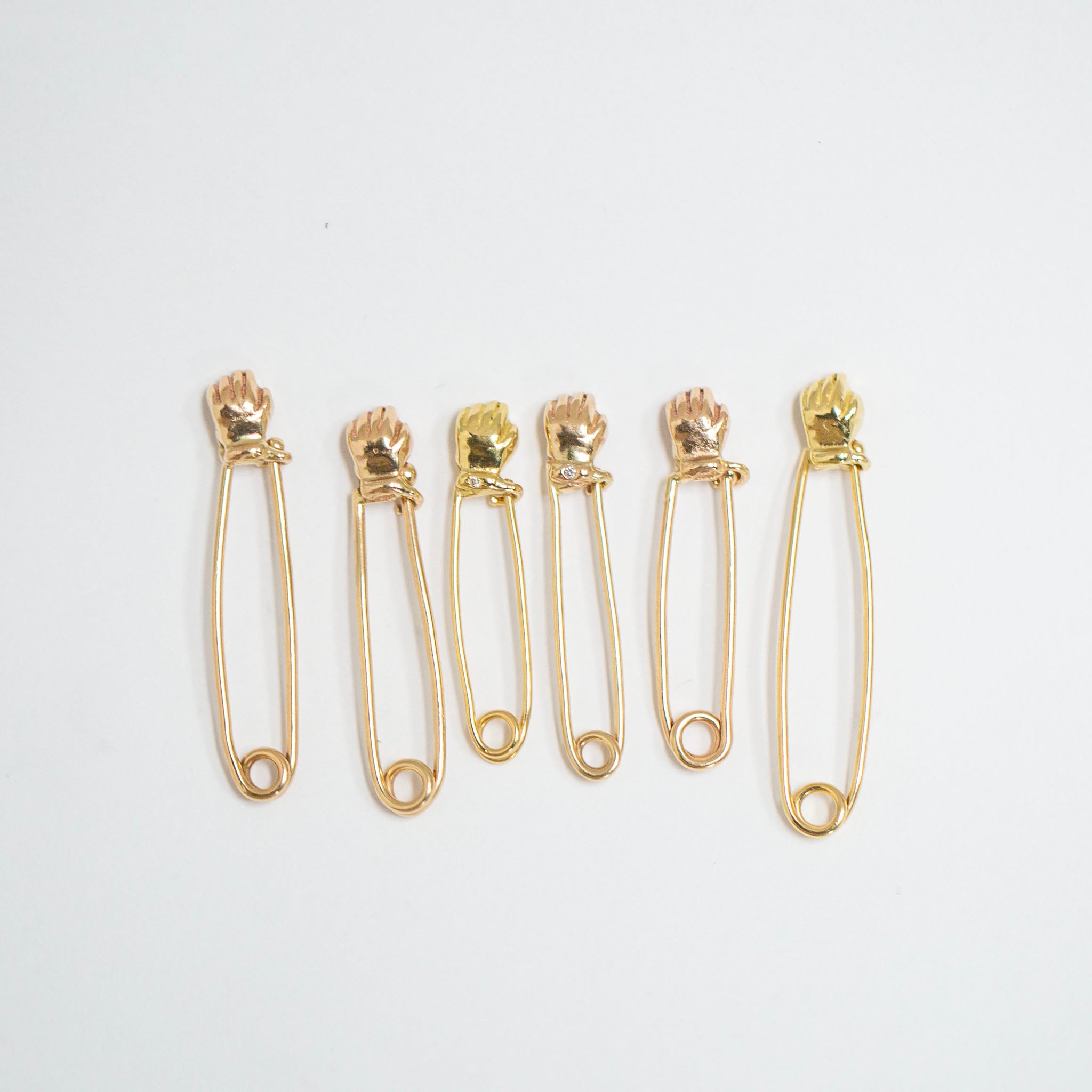 Hand Safety Pin 3, 14k