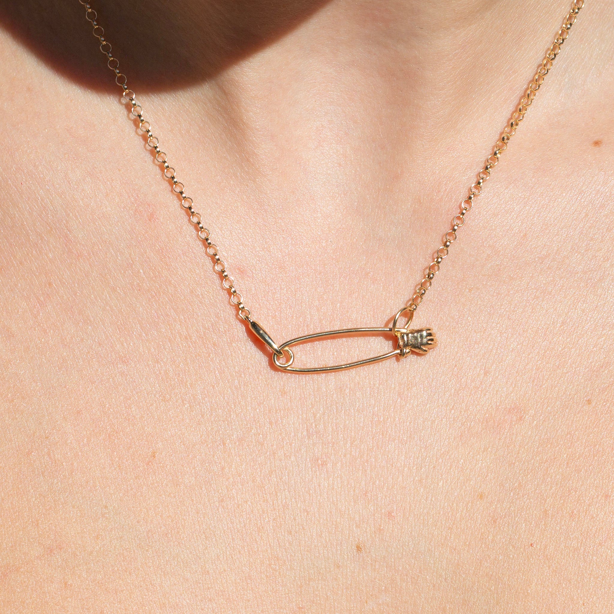 Rolo Charm Clip Chain