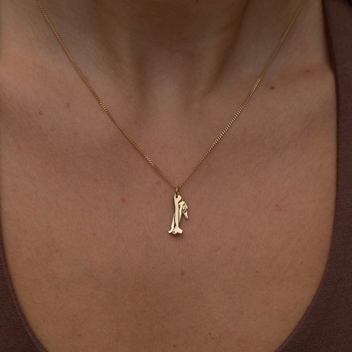 Humerus Charm 3, 14k