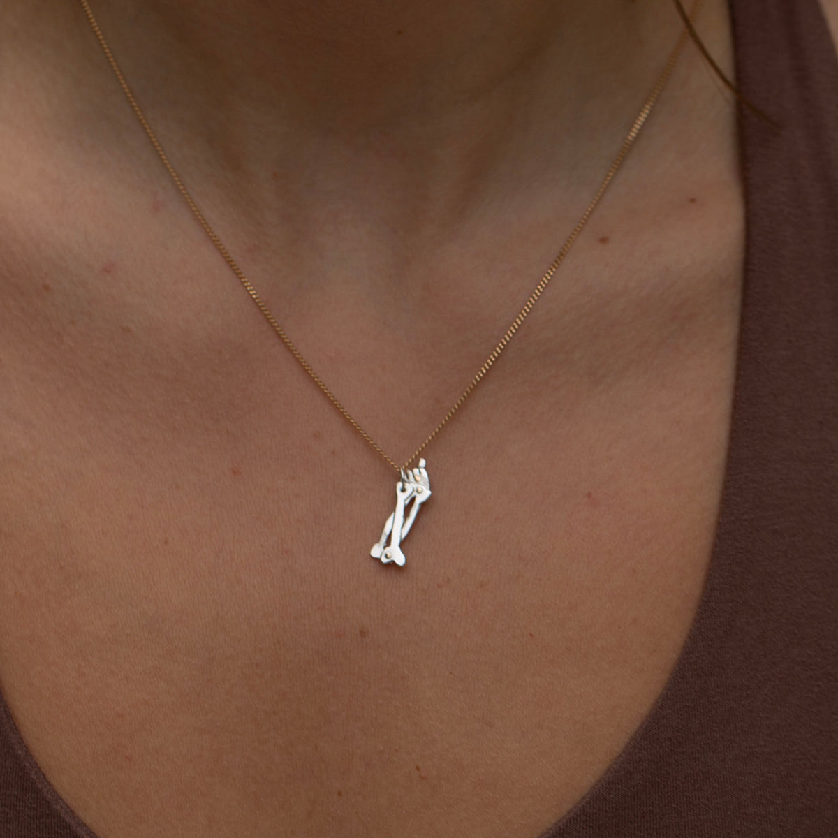 Humerus Charm 7, Silver