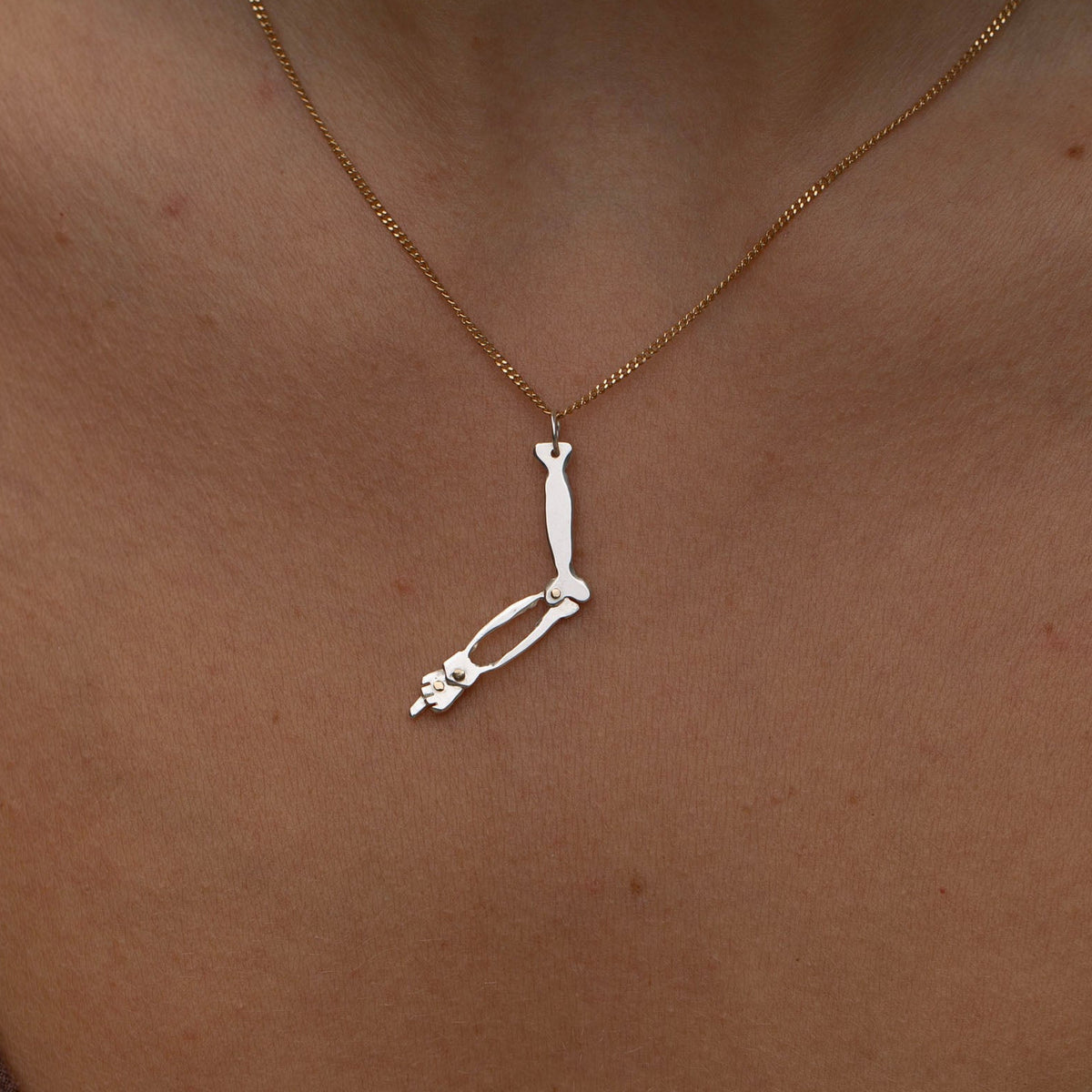 Humerus Charm 8, Silver