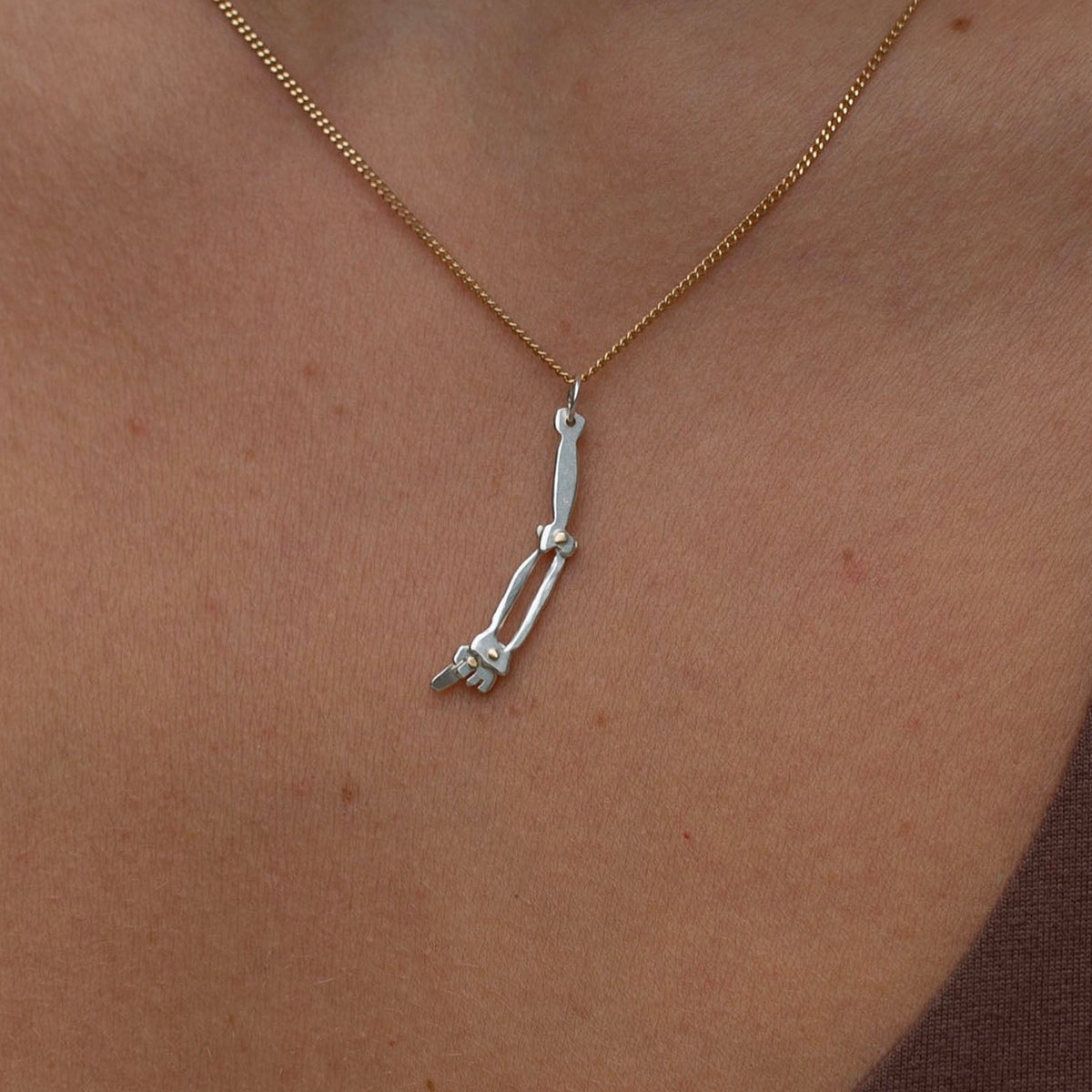 Humerus Charm 9, Silver
