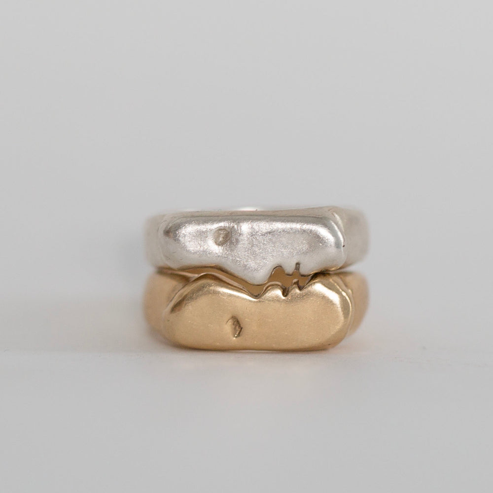 
            
                Load image into Gallery viewer, Mixed Metal Kiss Rings
            
        