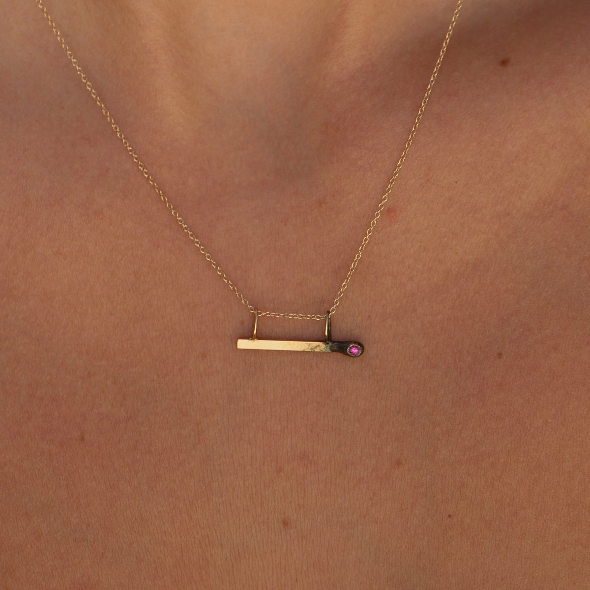 Gold Match 12, 14k and Ruby