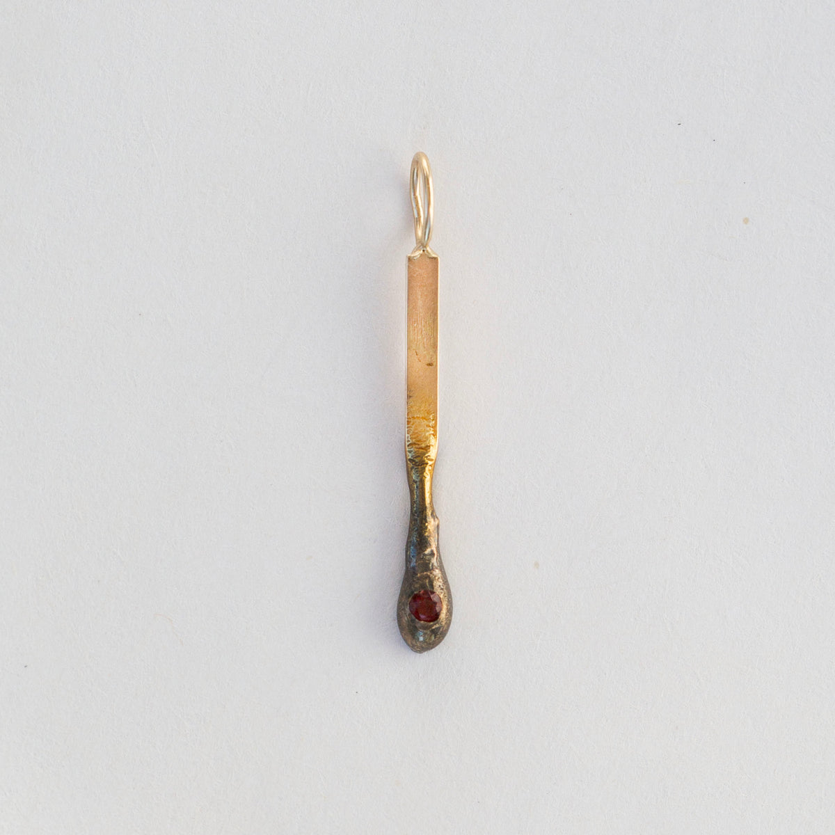 Gold Match 6, 14K and Garnet