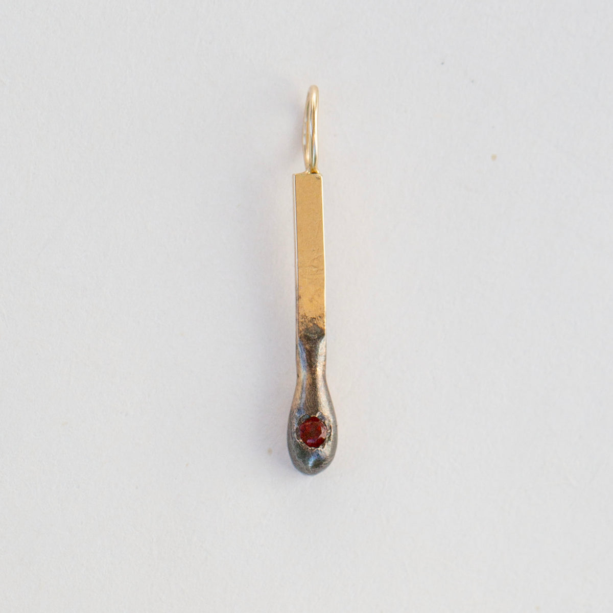 Gold Match 8, 14K and Garnet