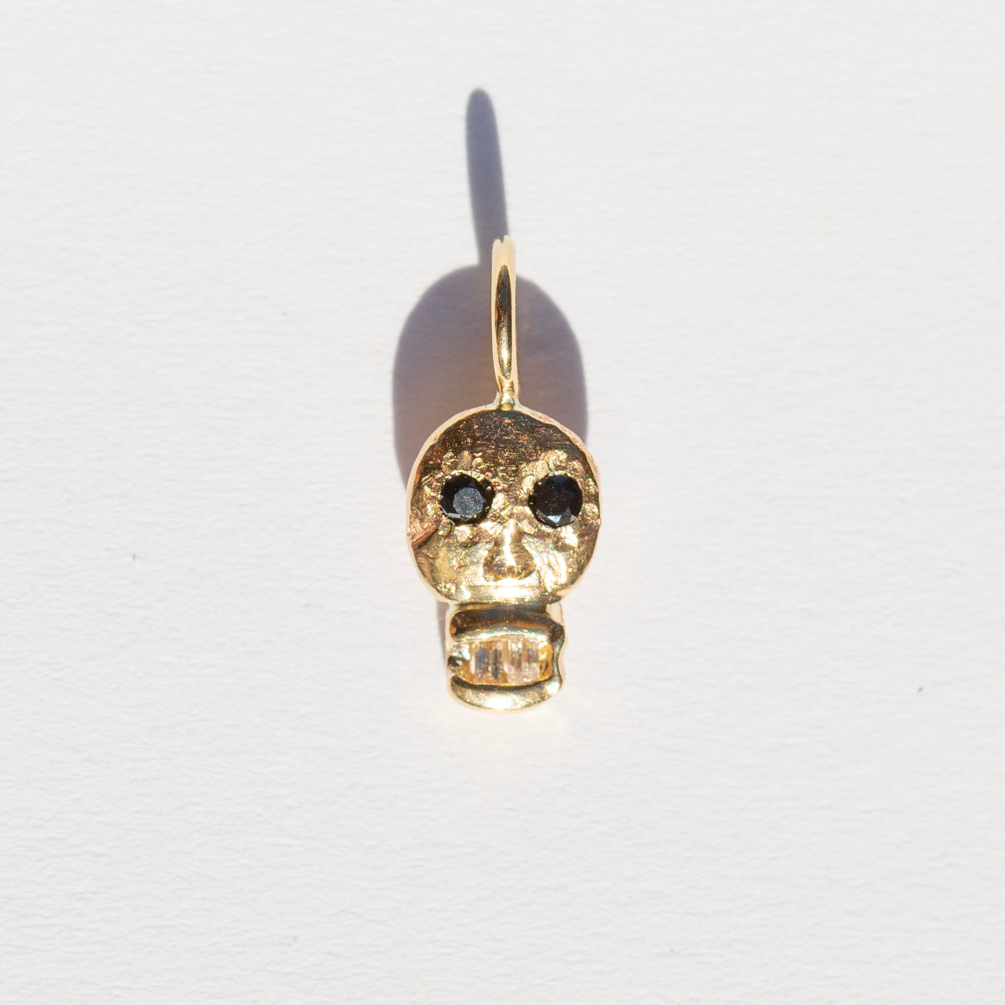 Skull Charm 3, Black Diamonds