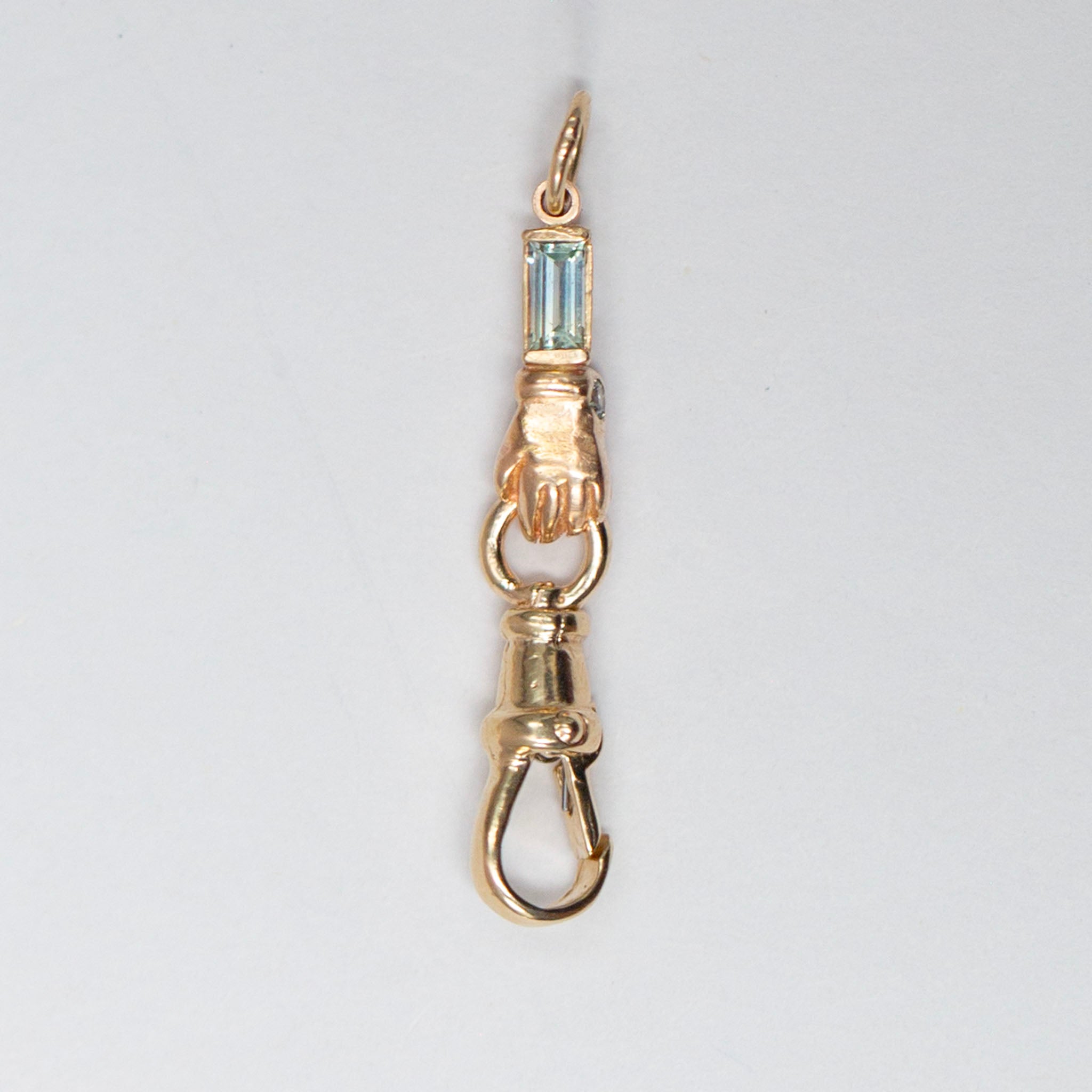 Montana Sapphire Hand Connector, 14K