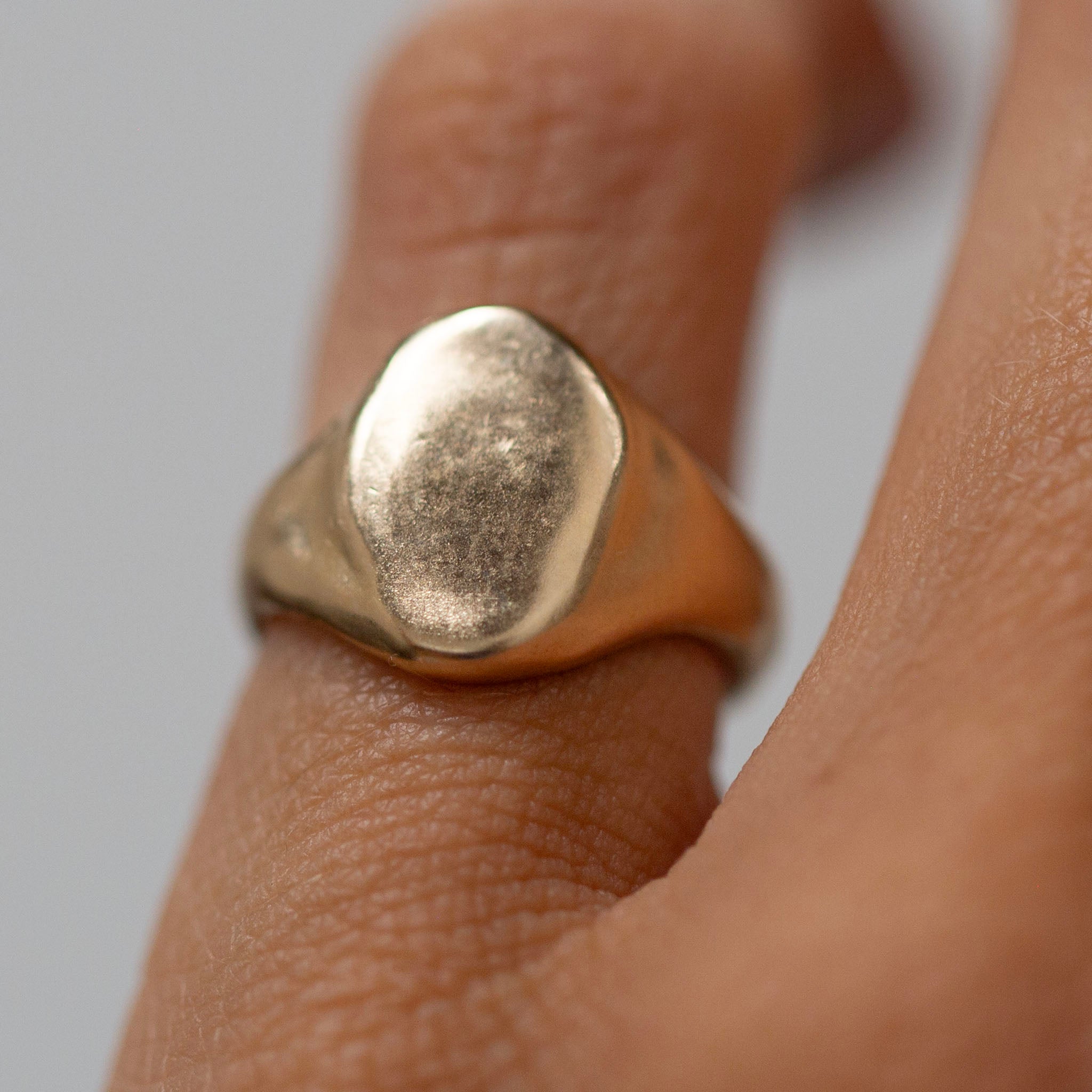 Oval Signet, 14k