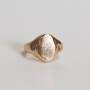 Oval Signet, 14k