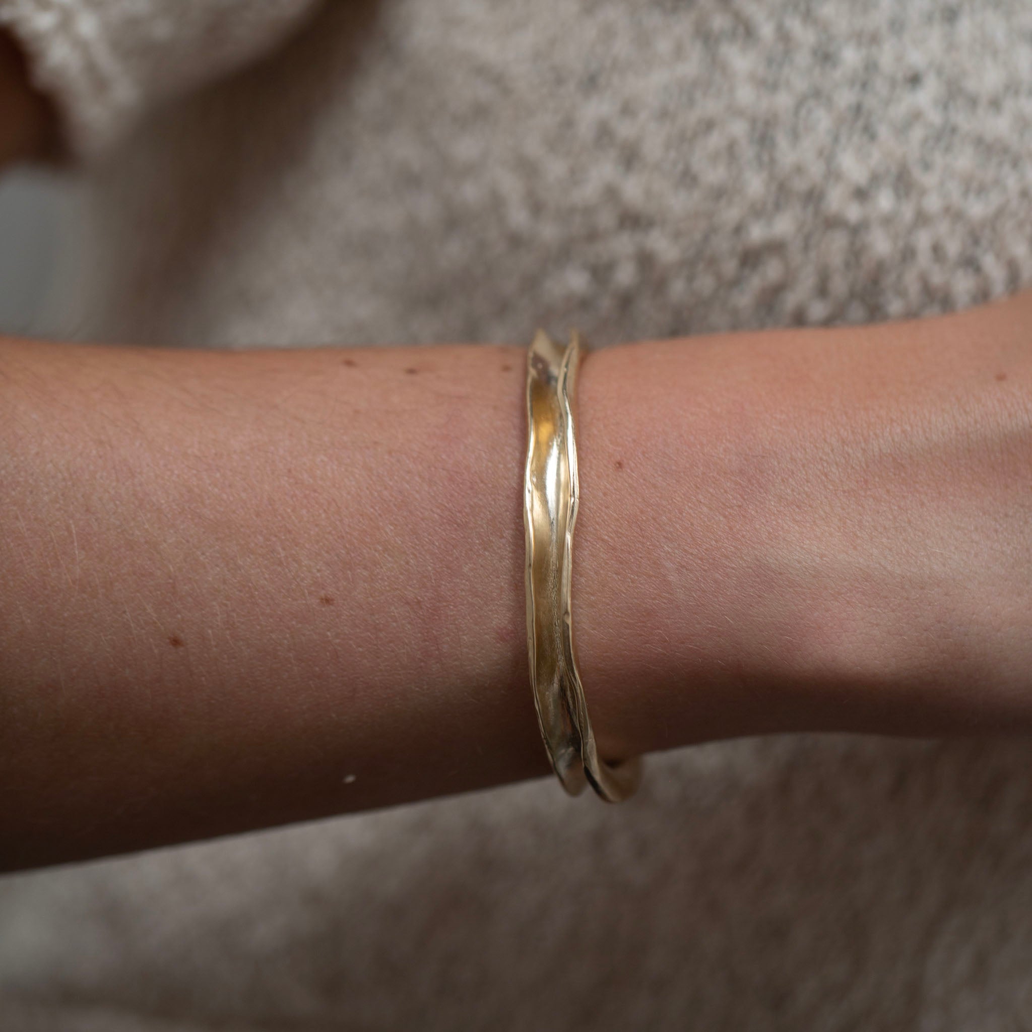 Oxbow Cuff, 14k