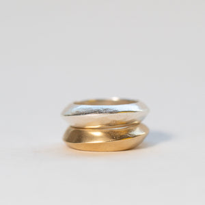 
            
                Load image into Gallery viewer, Saucer Rings, Mixed Metal
            
        