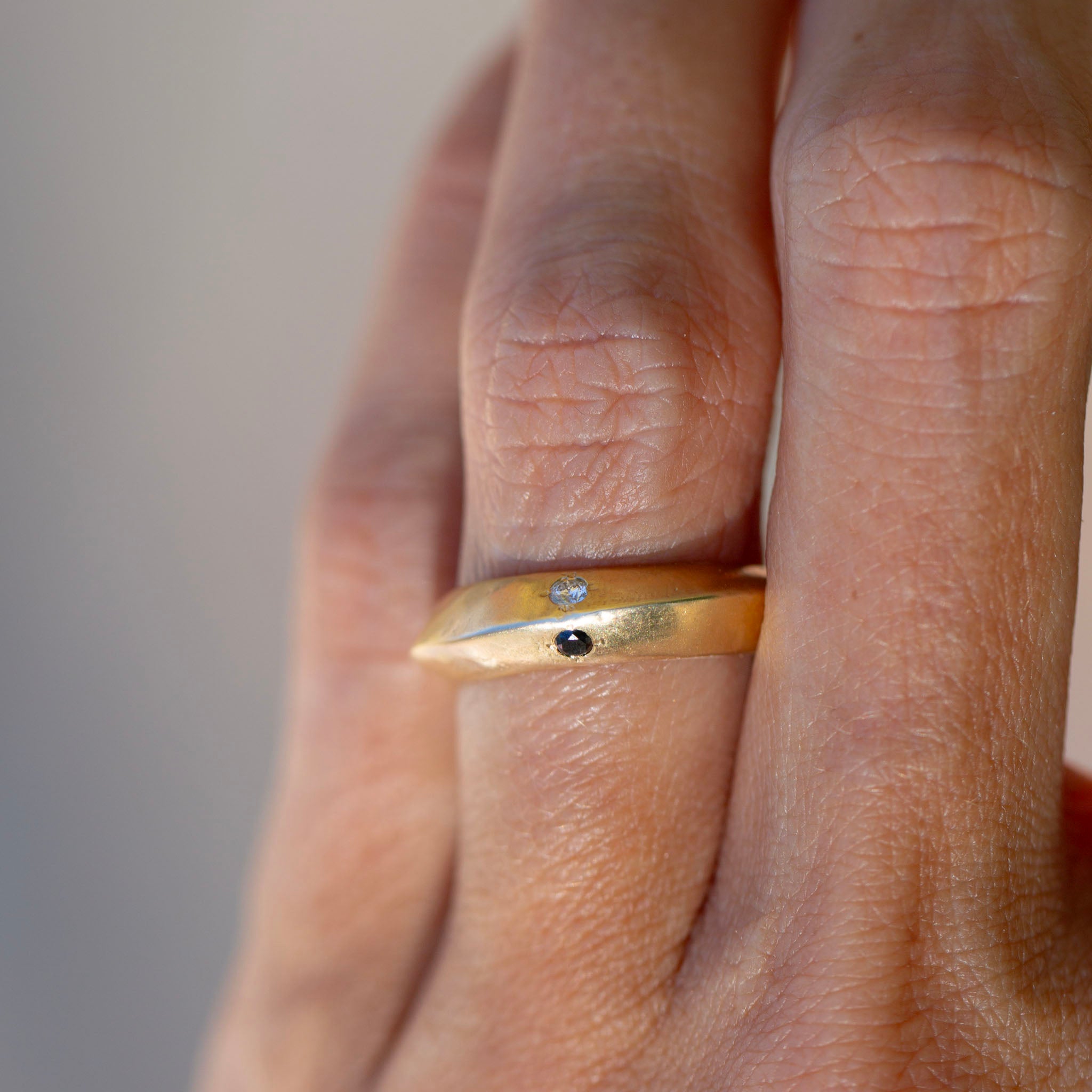 Diamond Saucer Ring, 14K