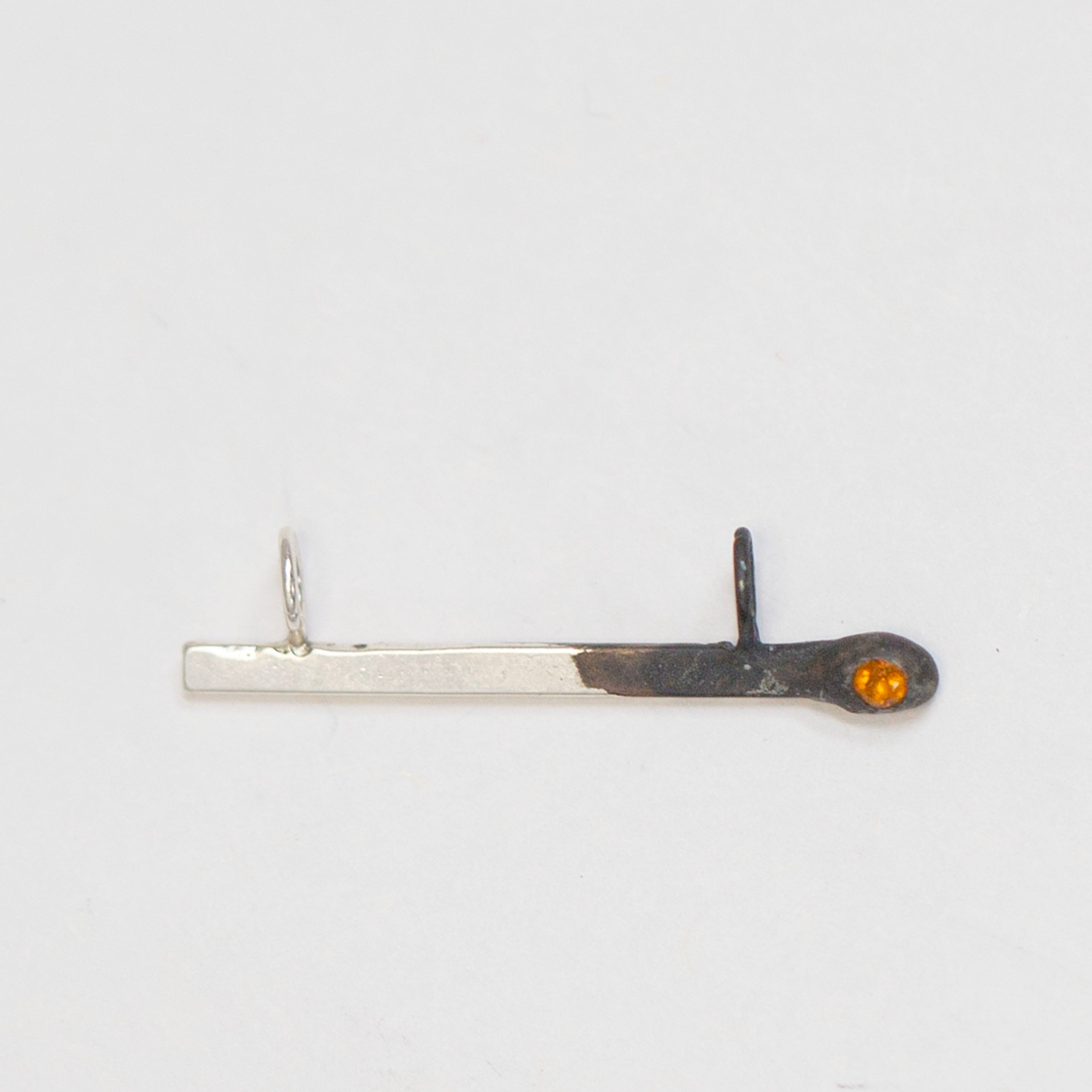 Horizontal Match 3, Silver & Citrine