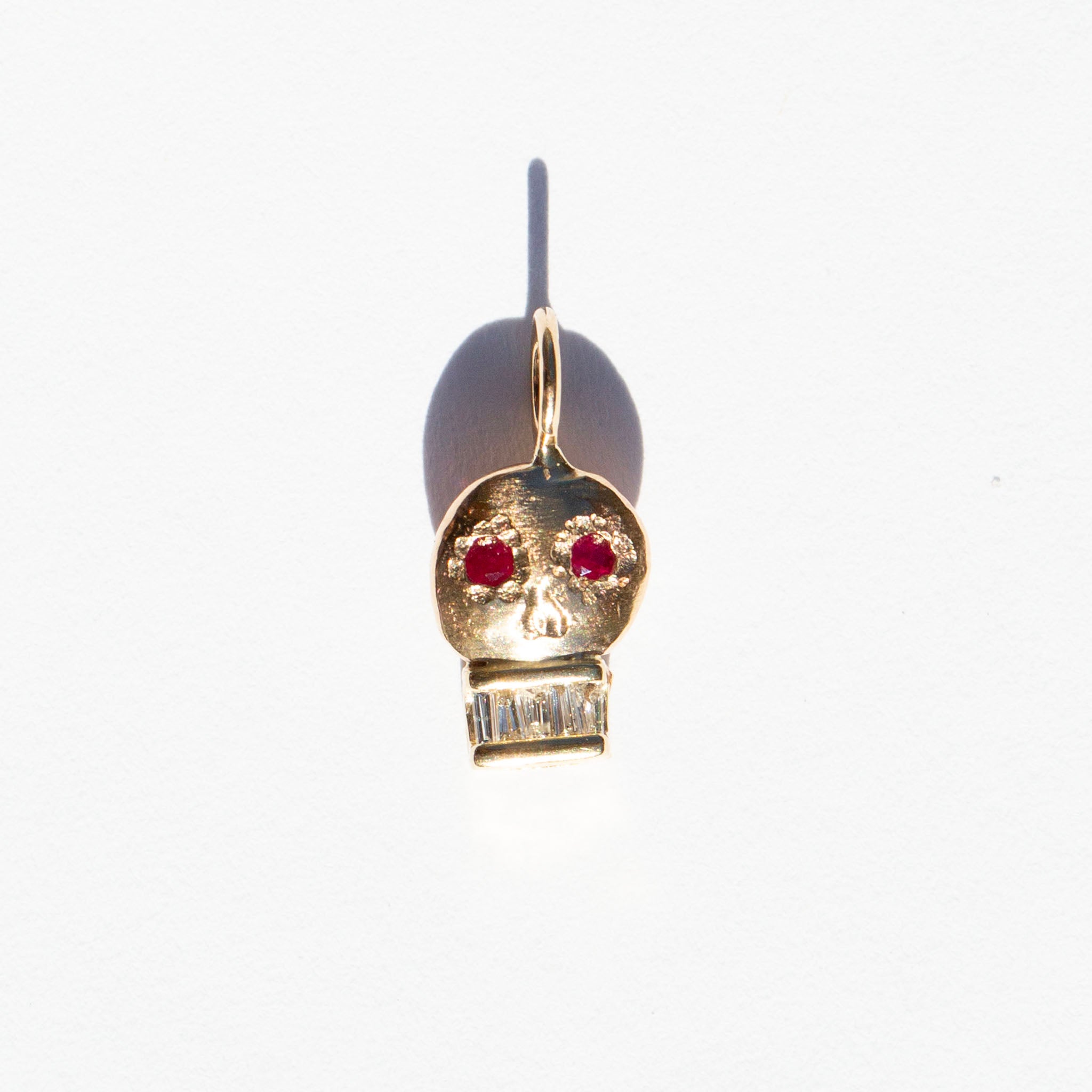 Skull Charm 13, Rubies