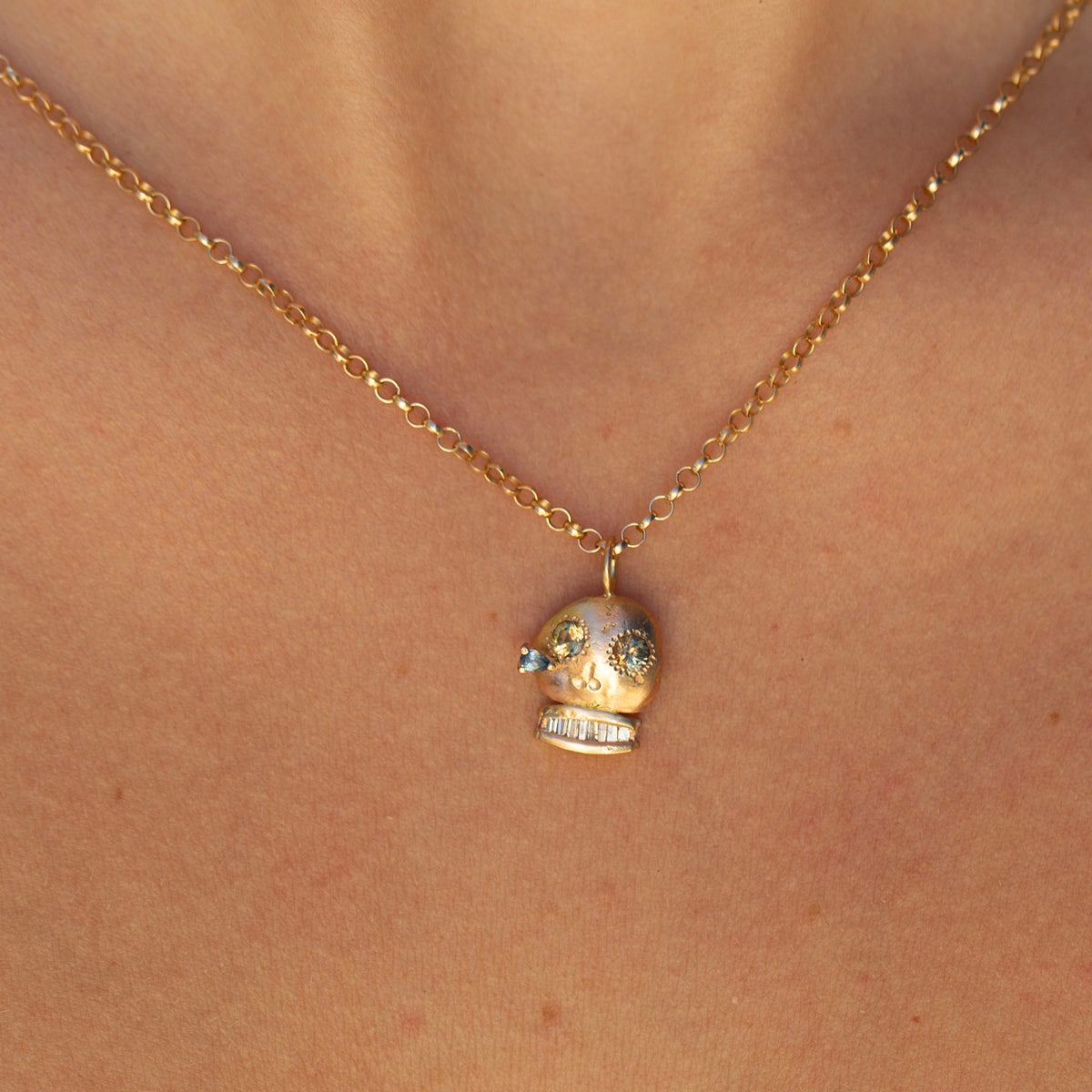 Skull 14, Montana Sapphire and Tear