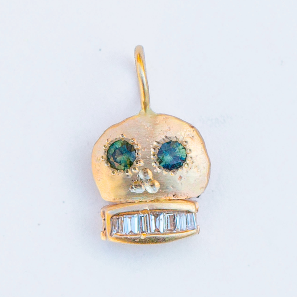 Skull 17, Green Tourmaline