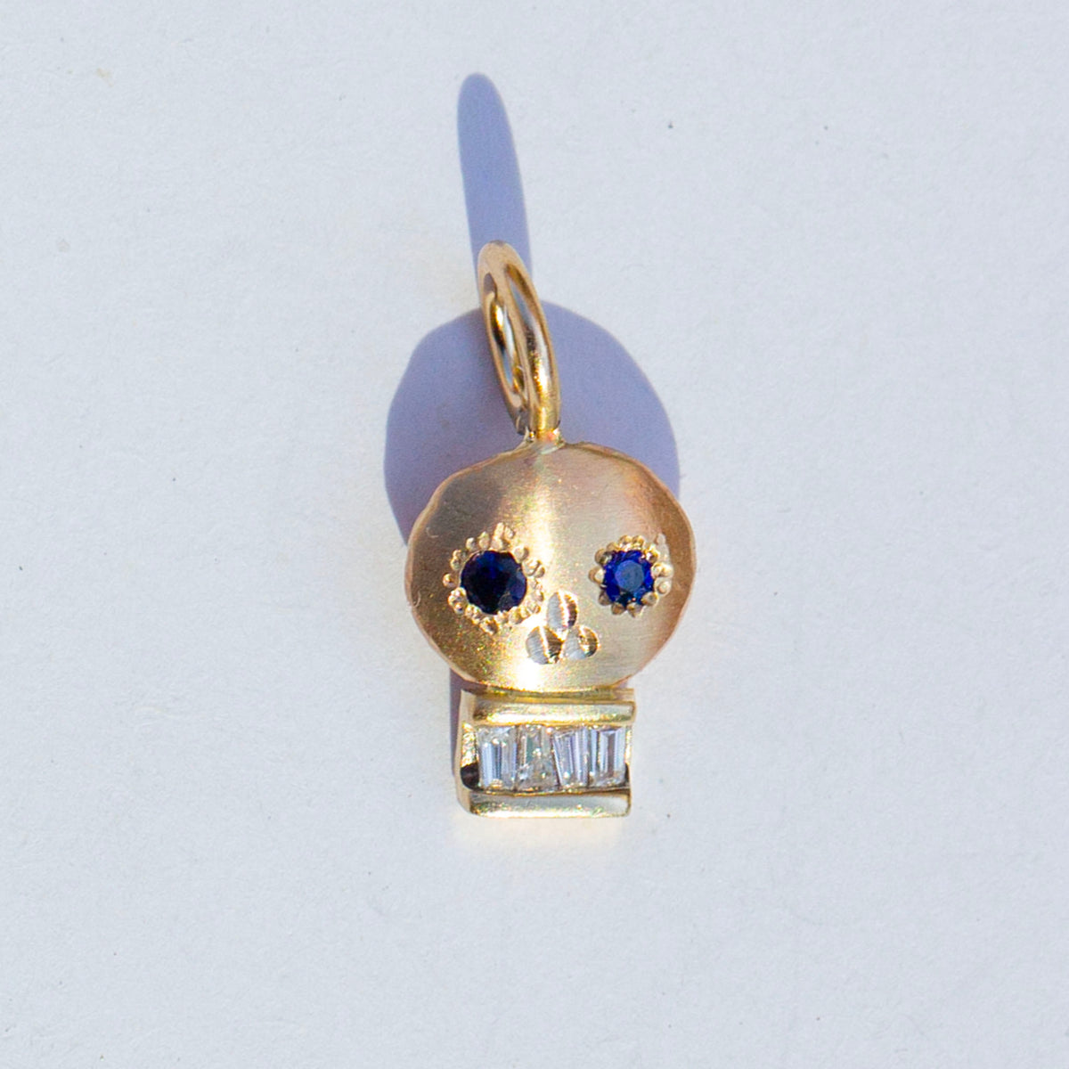 Skull 21, Cobalt Blue Sapphire