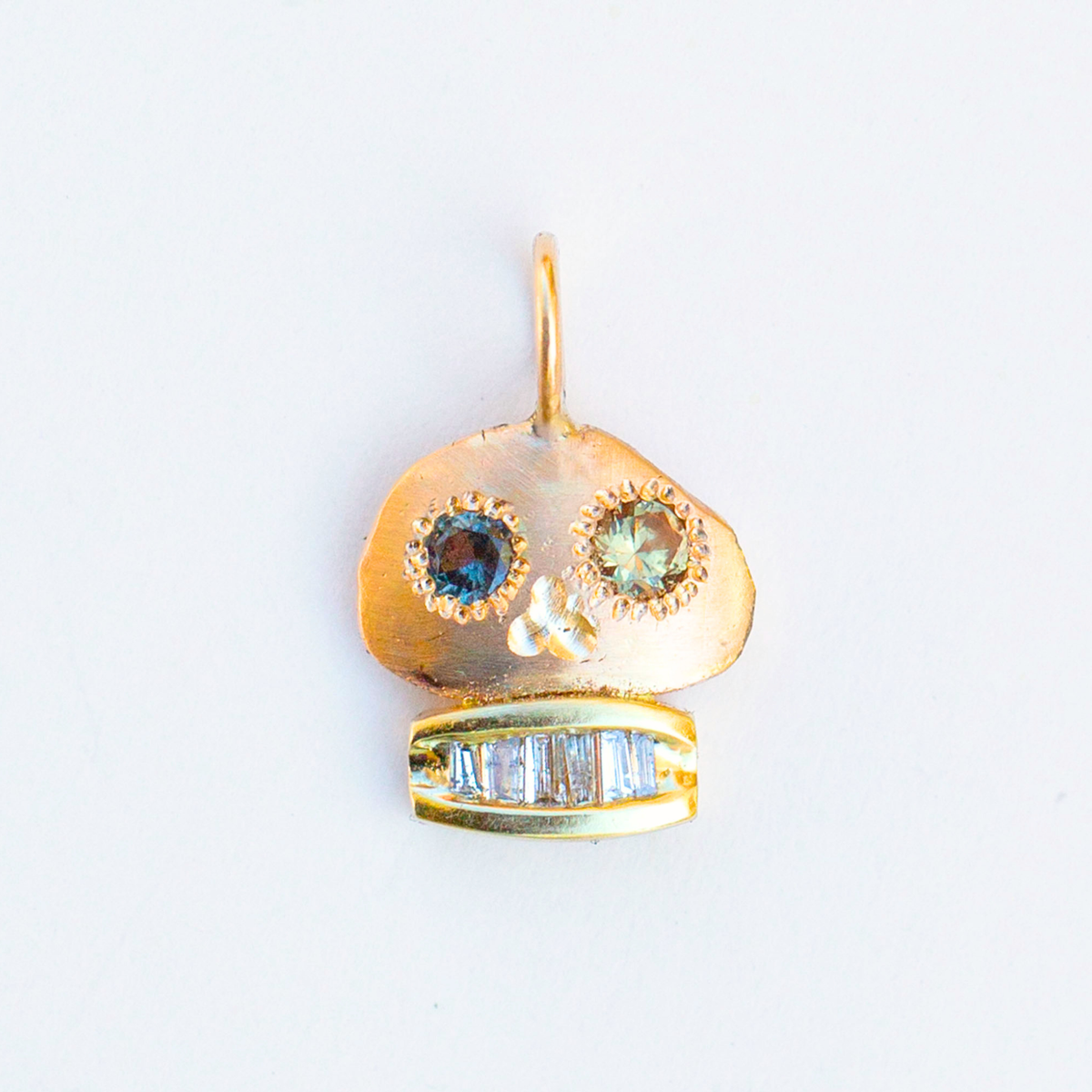 Skull 7, Bi-Color Sapphire