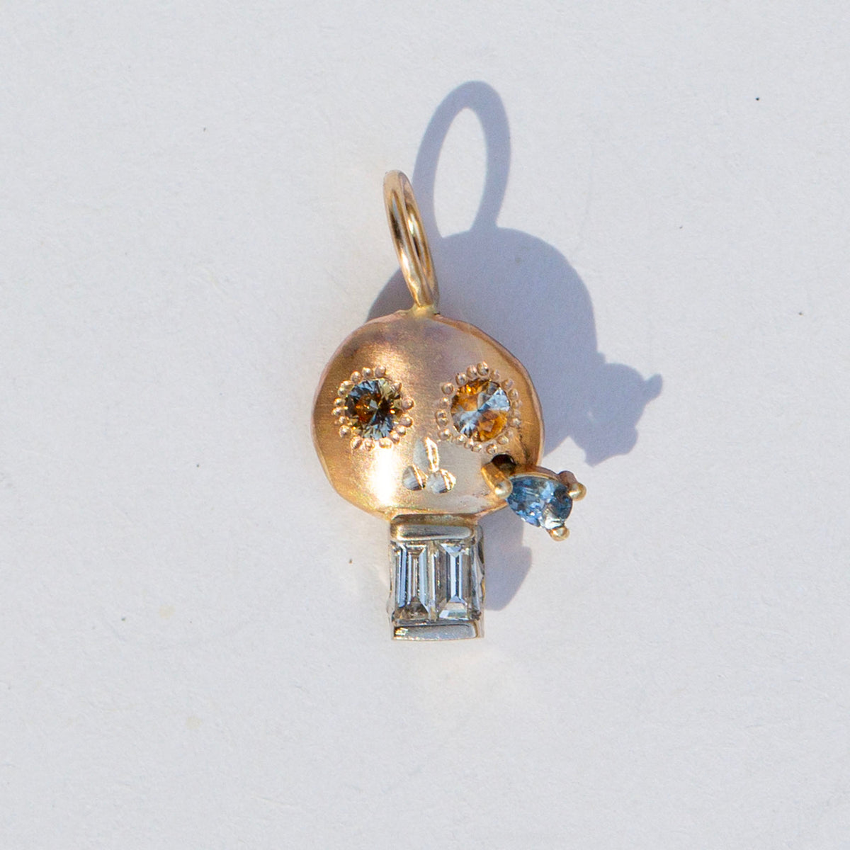 Skull 8, Kaleidoscope Sapphire and Tear