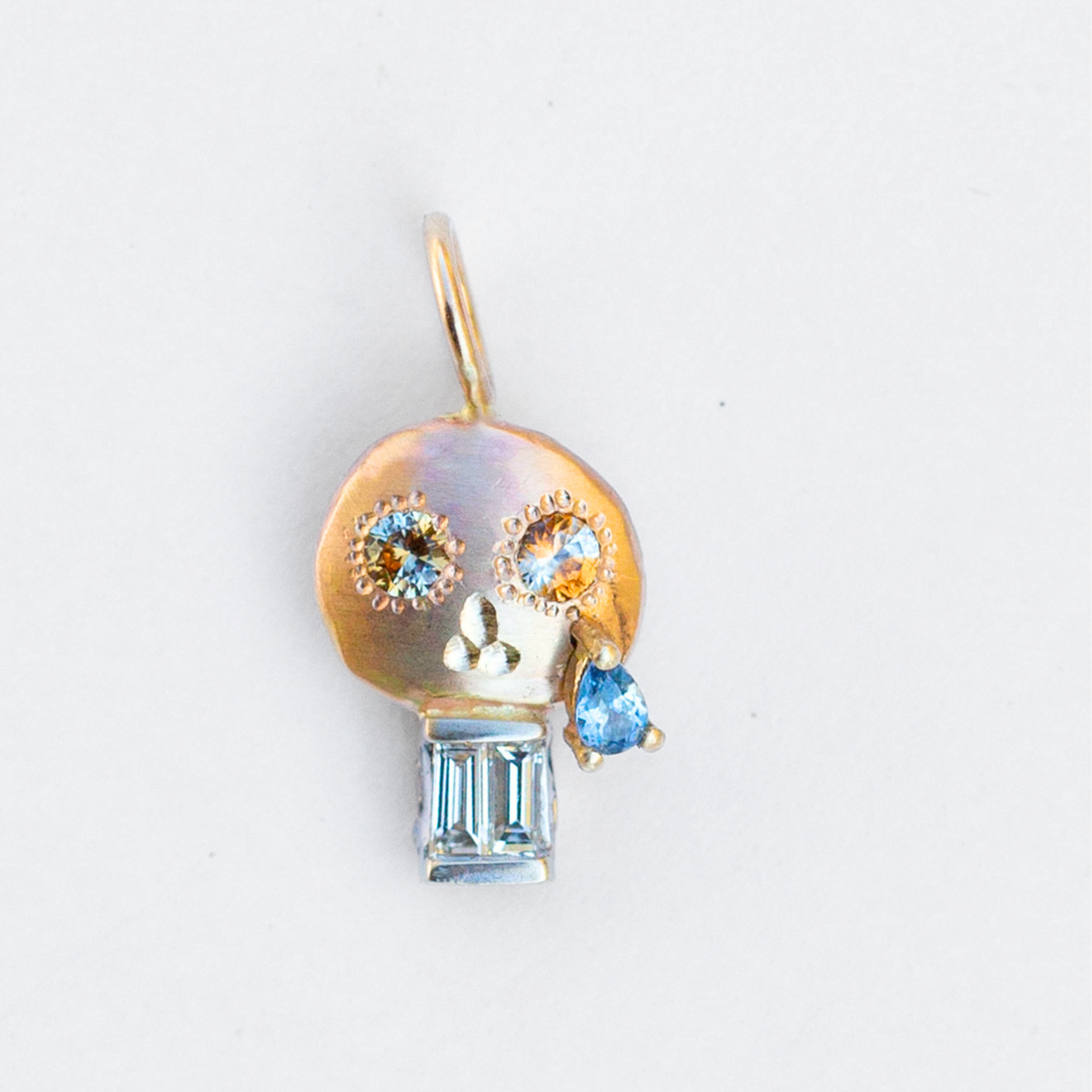 Skull 8, Kaleidoscope Sapphire and Tear