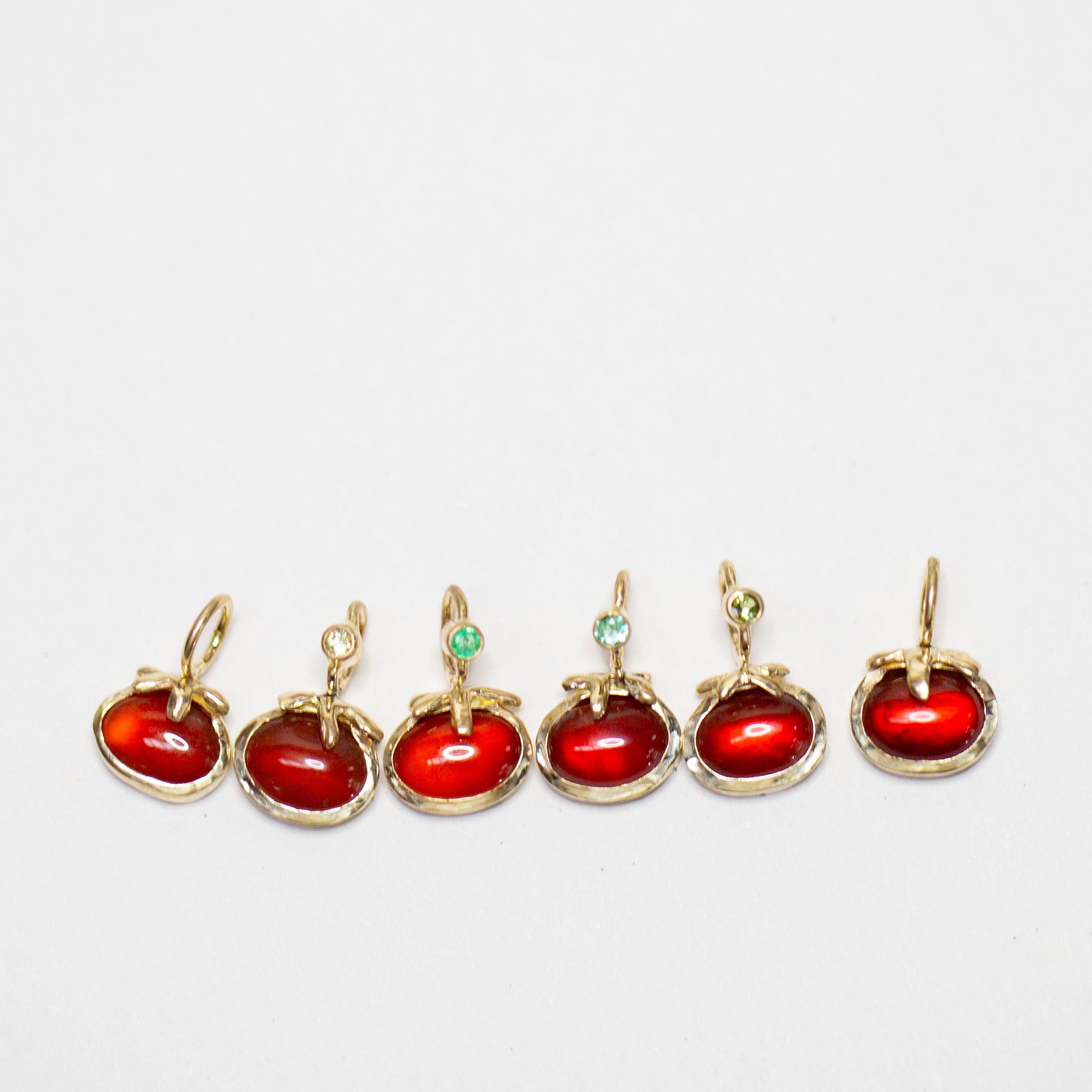 Heirloom Tomato 2, 14k Carnelian