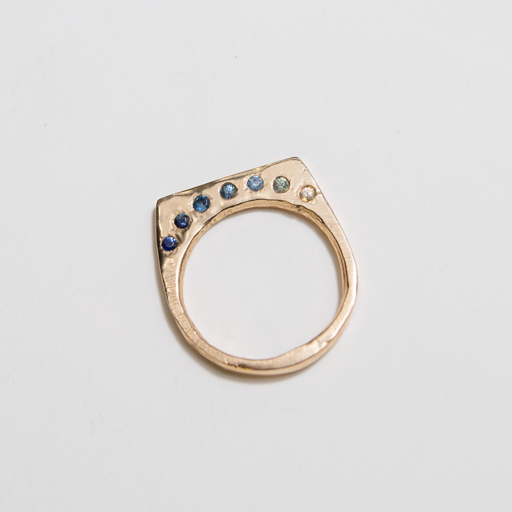 Dusk Strata Ring, 14K