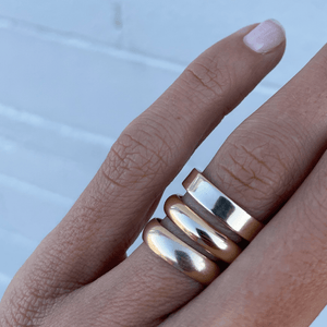 4mm 14K gold bands